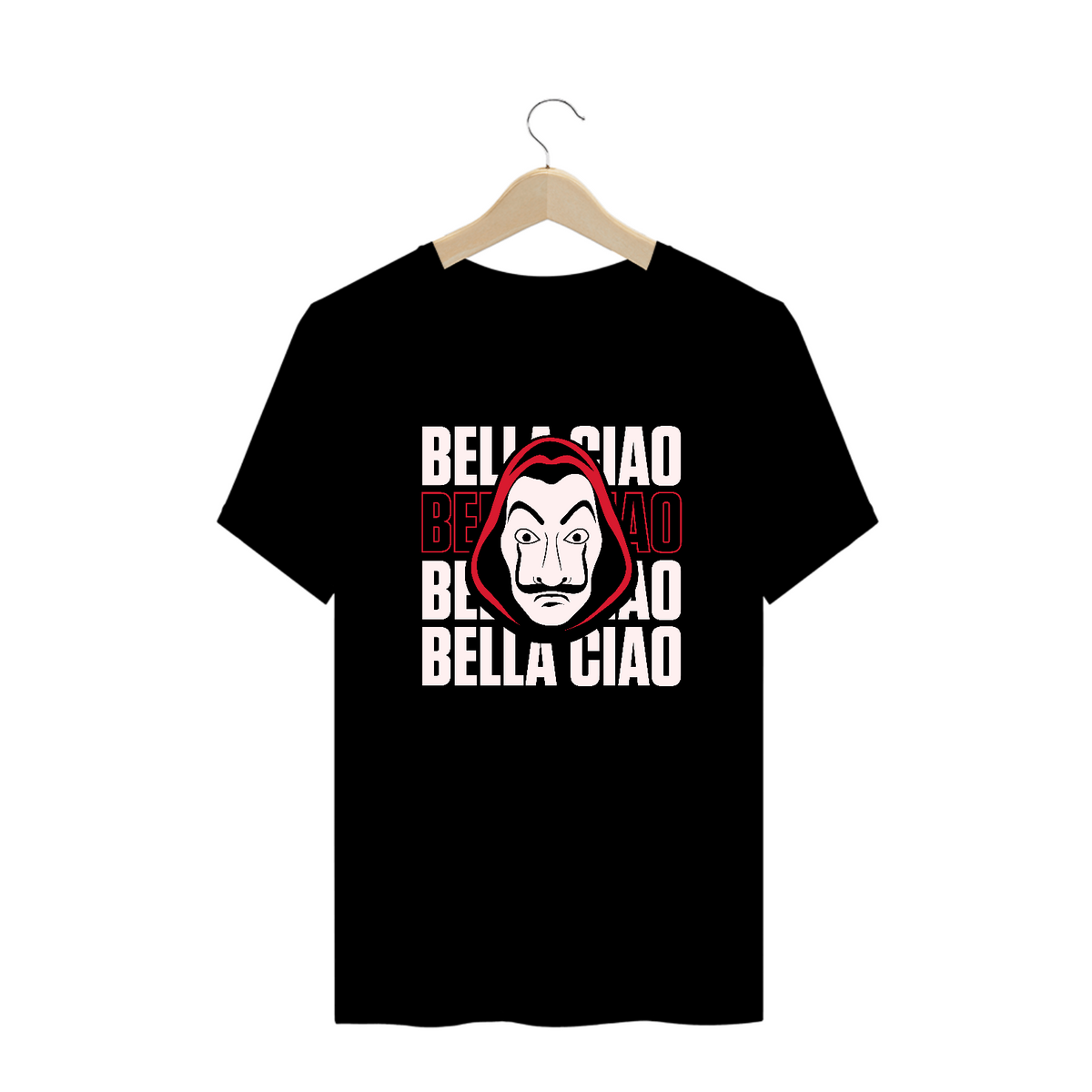 Nome do produto: Camiseta Plus Size La Casa de Papel Bella Ciao