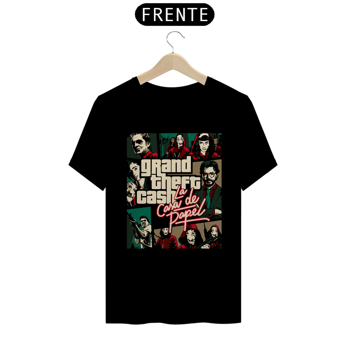 Nome do produto: Camiseta Camiseta La Casa de Papel GTA