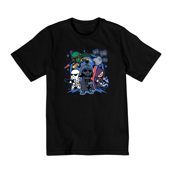 Camiseta Infantil (2 a 8) Darth Vader and Friends