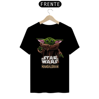 Camiseta Baby Yoda Efeito Bordado