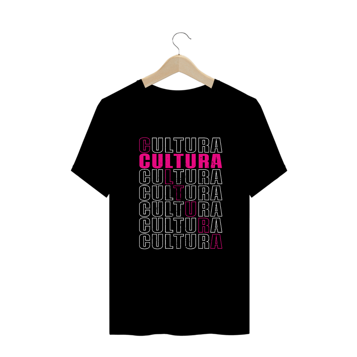 Nome do produto: Camiseta Plus Size Cultura Pop Pink