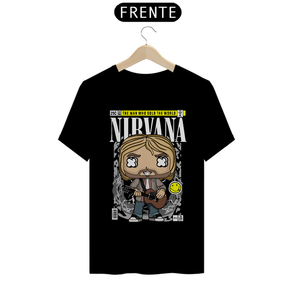 Camiseta Nirvana Kurt Cobain Funko Pop