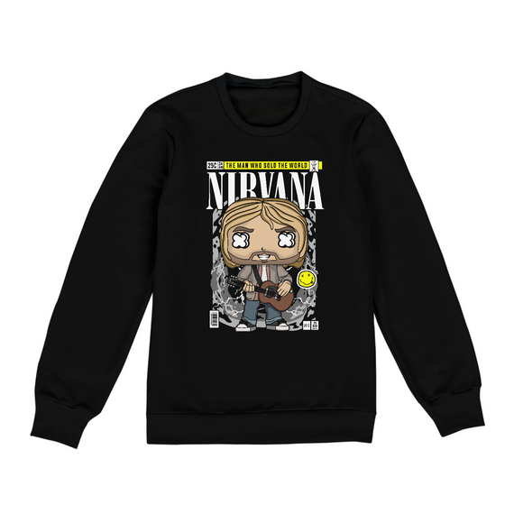Moletom Unissex Nirvana Kurt Cobain Funko
