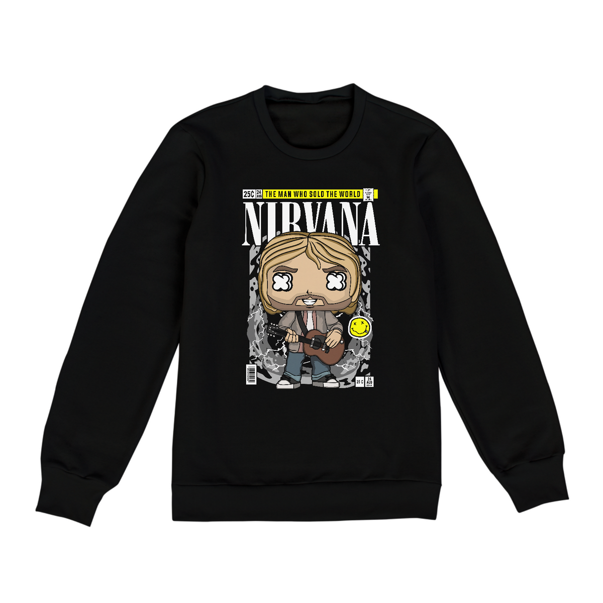 Nome do produto: Moletom Unissex Nirvana Kurt Cobain Funko
