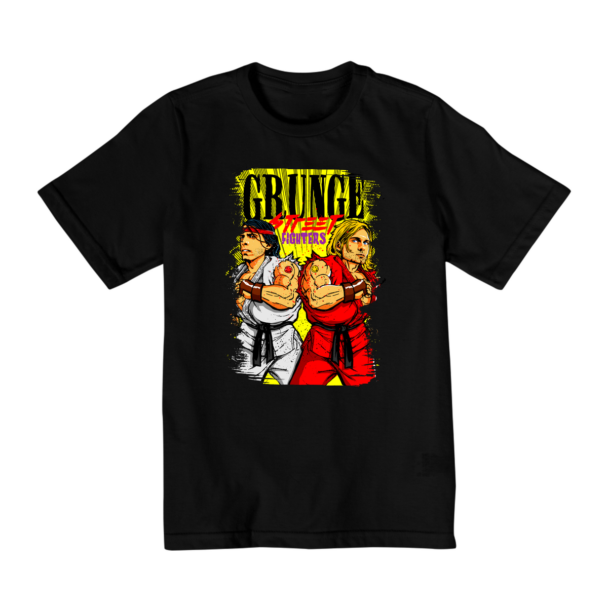 Nome do produto: Camiseta Infantil (2 a 8) Nirvana Street Fighter