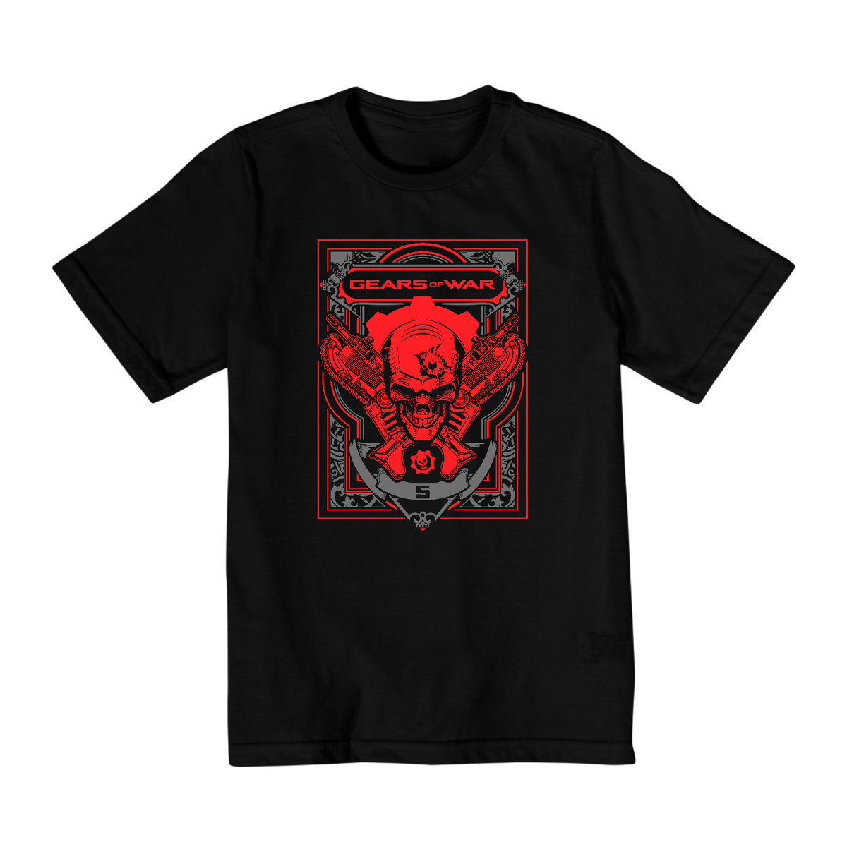 Nome do produto: Camiseta Infantil (10 a 14) Gears of War 5