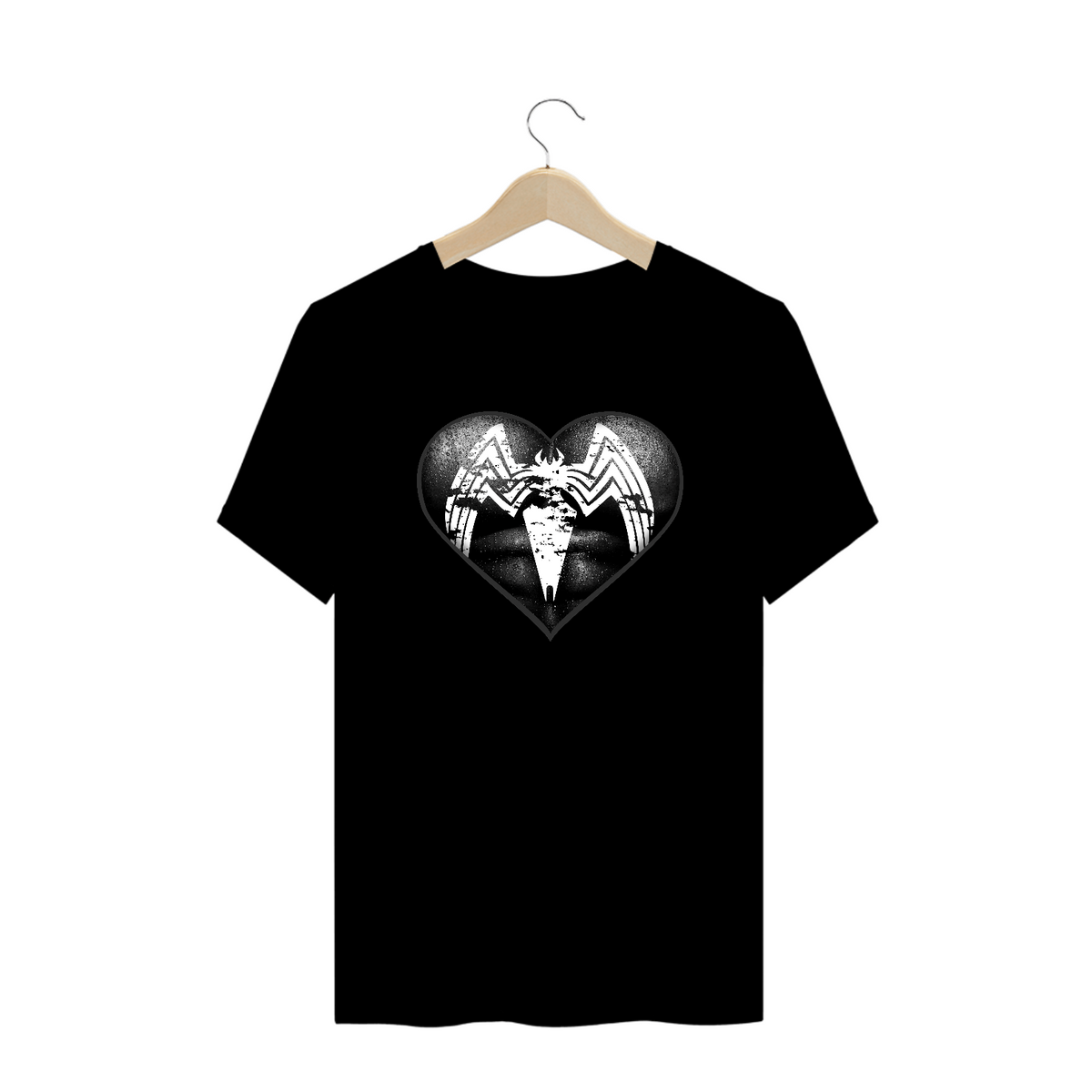 Nome do produto: Camiseta Plus Size Coração de Herói Homem Aranha v2
