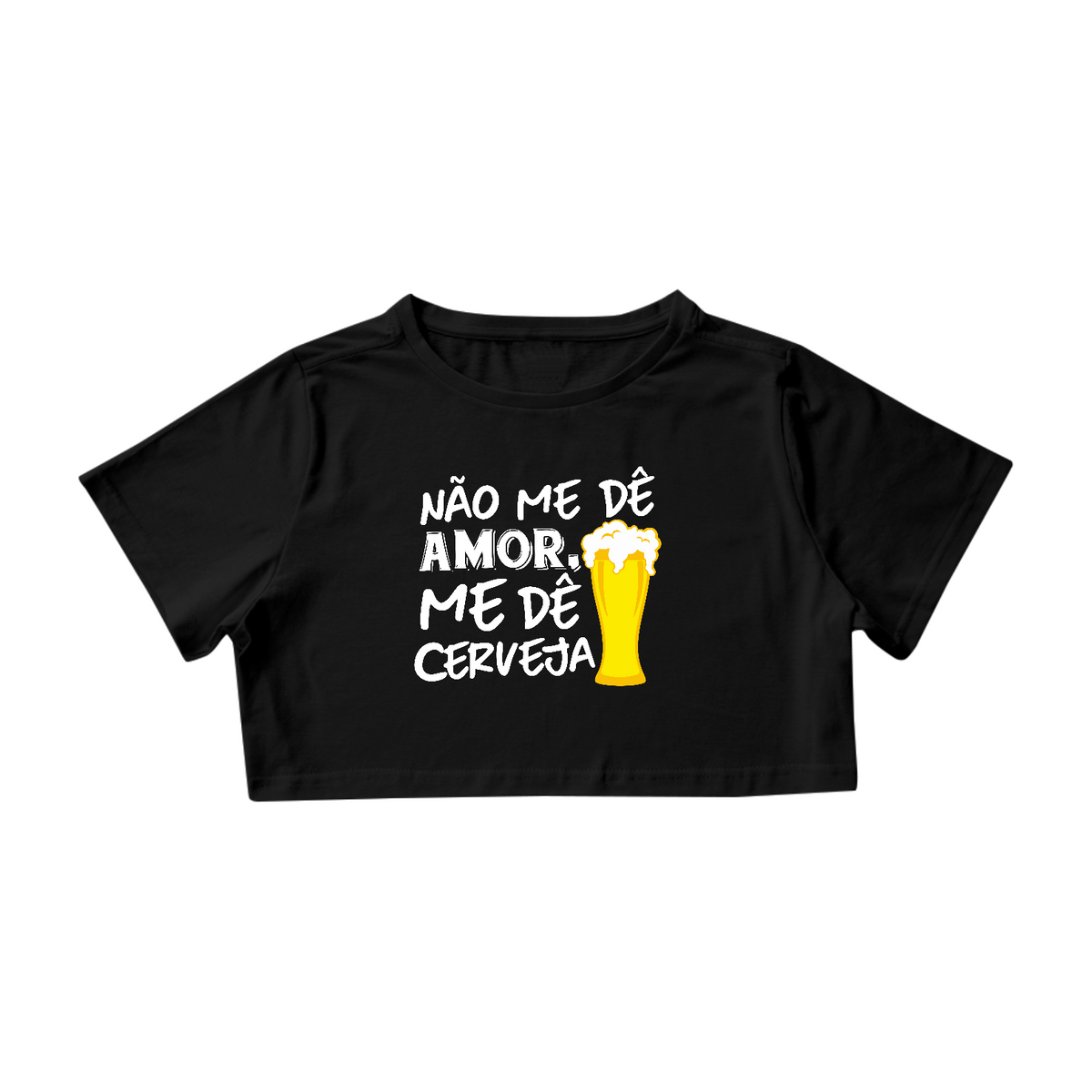 Nome do produto: Camisa Cropped Carnaval Me Dê Cerveja M01
