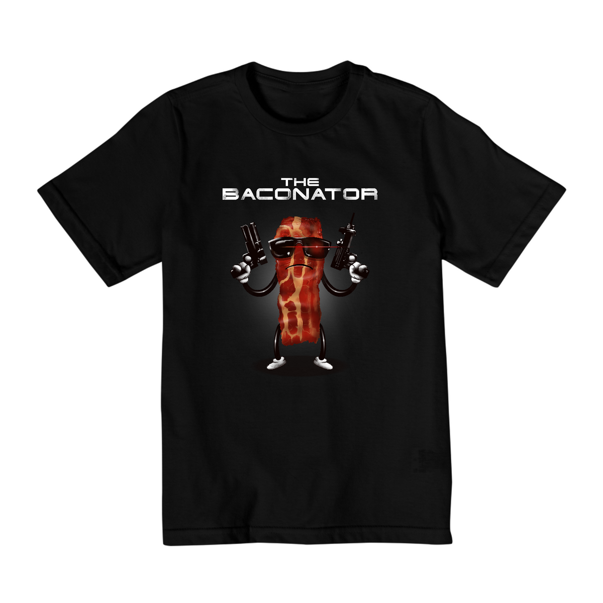 Nome do produto: Camiseta Infantil (10 a 14) Bacon Exterminador