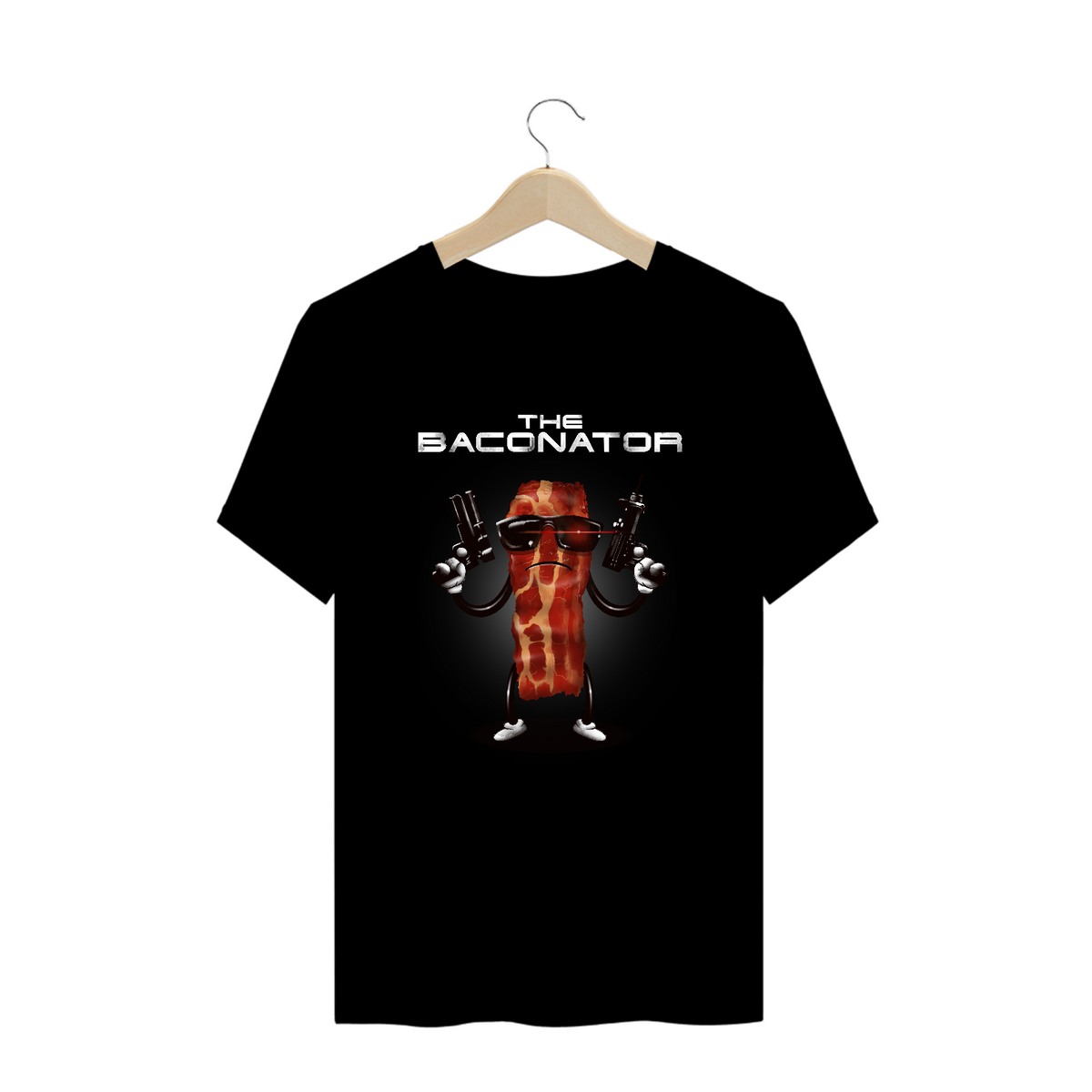 Nome do produto: Camiseta Plus Size Bacon Exterminador