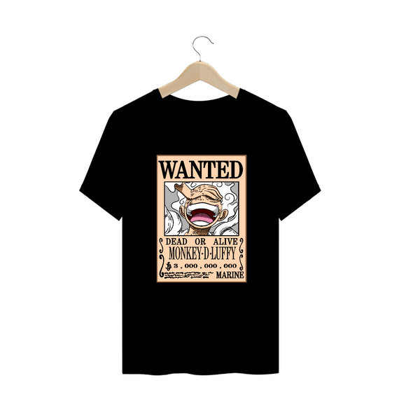 Camiseta Plus Size One Piece Procurado Luffy