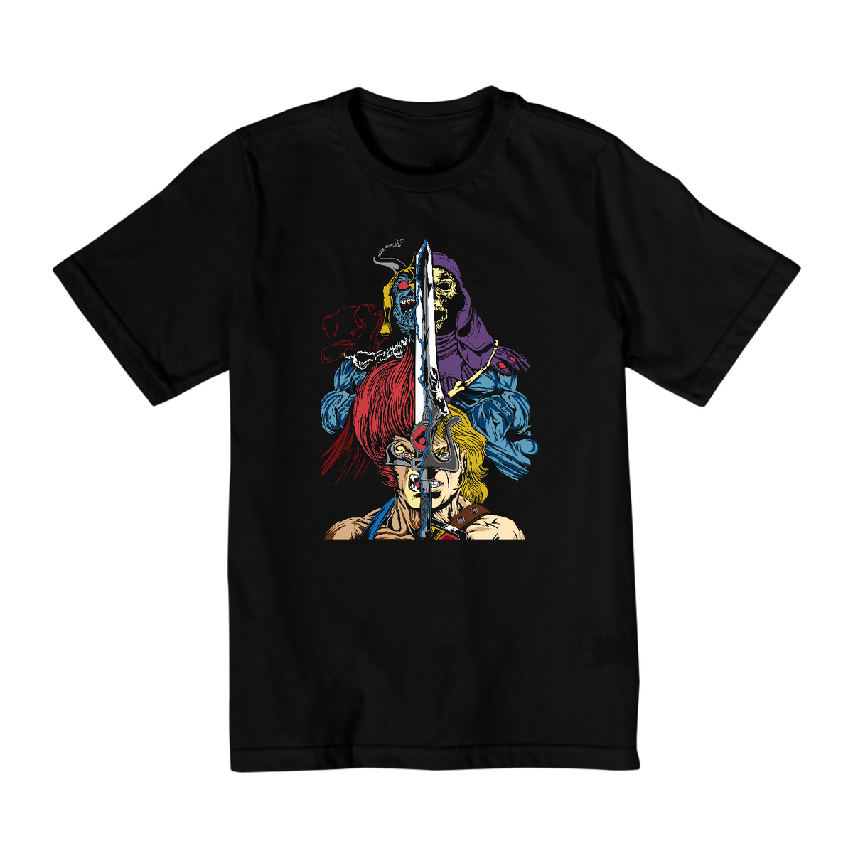 Nome do produto: Camiseta Infantil (2 a 8) Thundercats e He-Man