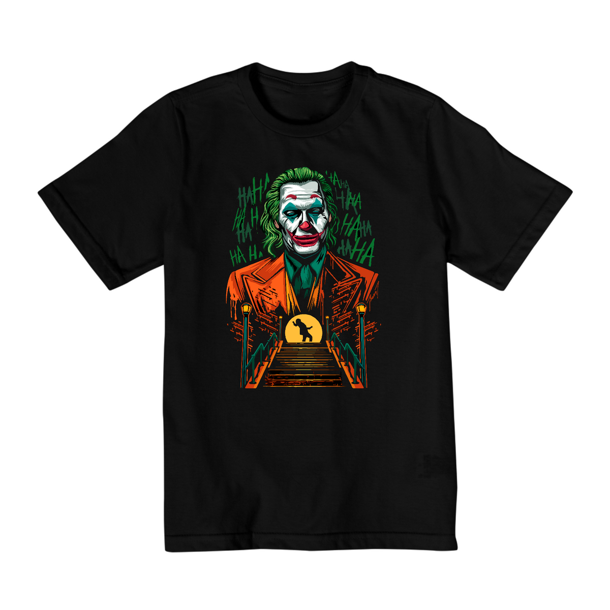 Nome do produto: Camiseta Infantil (10 a 14) The Joker Escadaria