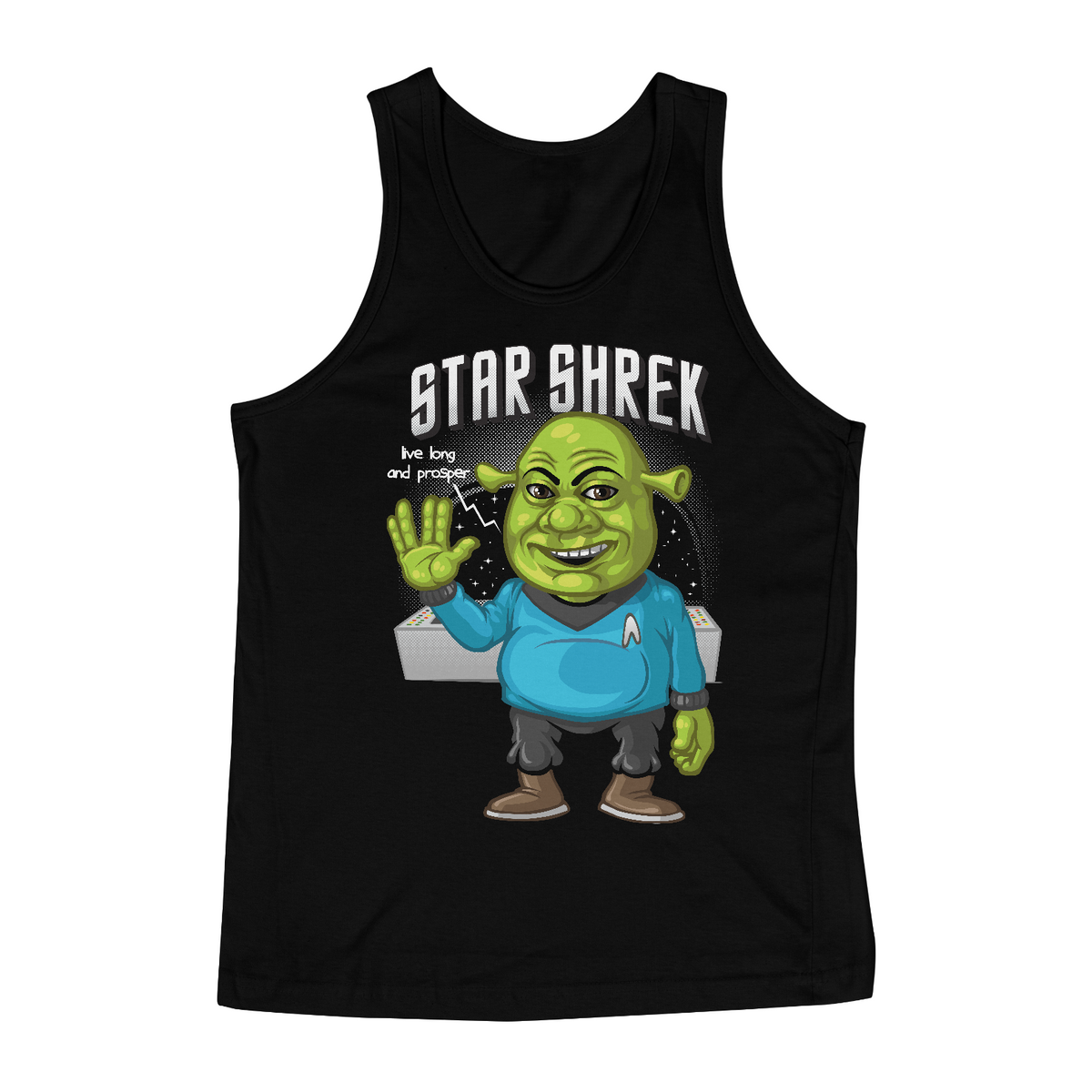 Nome do produto: Regata Shrek Star Trek