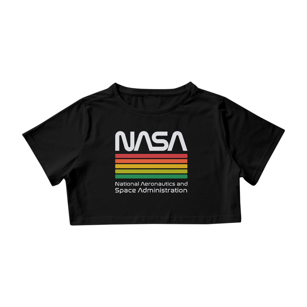 Nome do produto: Camisa Cropped Nasa Worm Space Astronaut