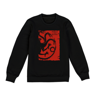 Moletom Unissex Game of Thrones Fire And Blood