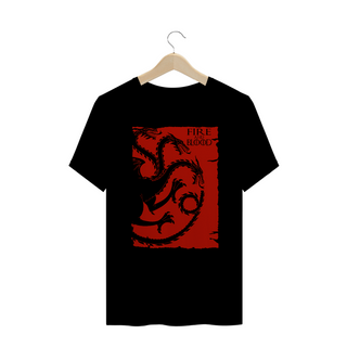 Camiseta Plus Size Game of Thrones Fire And Blood