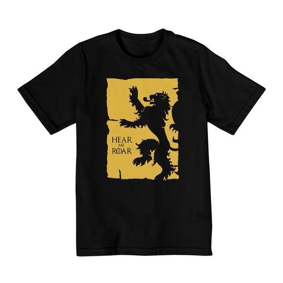 Camiseta Infantil (2 a 8) Game of Thrones Hear me Roar