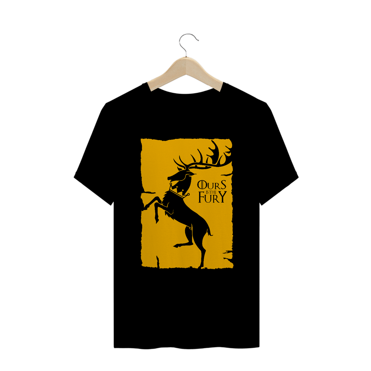 Nome do produto: Camiseta Plus Size Game of Thrones Ours is The Fury