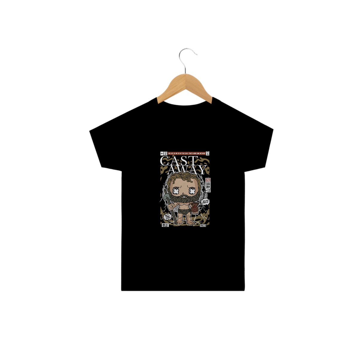 Nome do produto: Camiseta Infantil Náufrago Cast Away Chuck Noland e Wilson