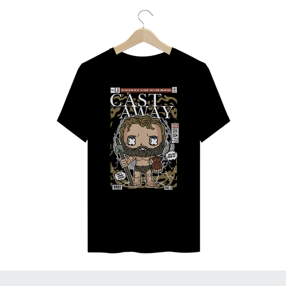 Camiseta Plus Size Náufrago Cast Away Chuck Noland e Wilson