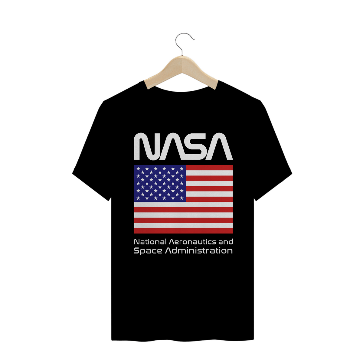 Nome do produto: Camiseta Nasa Bandeira Estados Unidos