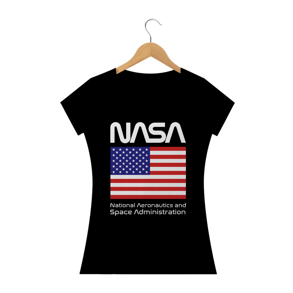 Nome do produto: Baby Long Nasa Bandeira Estados Unidos