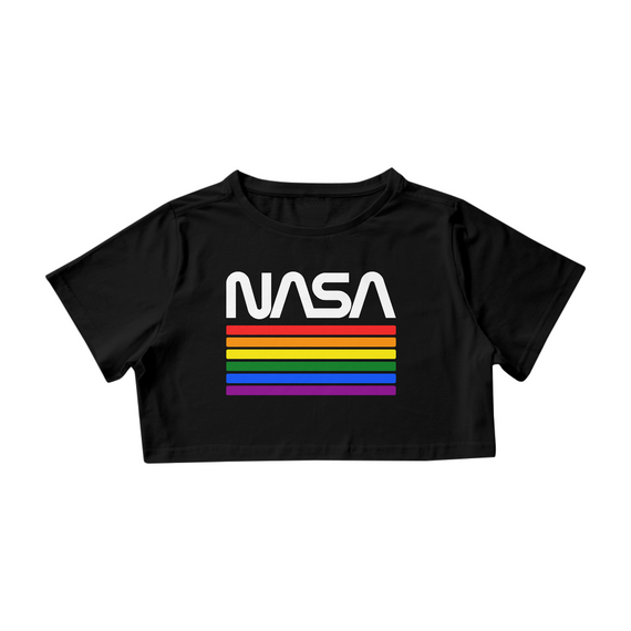Camisa Cropped Nasa LGBT Arco-Íris