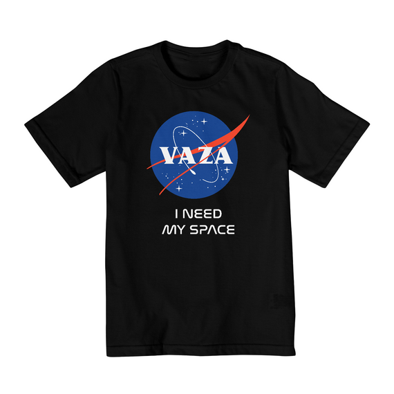 Camiseta Infantil (2 a 8) Nasa Vaza I Need My Space