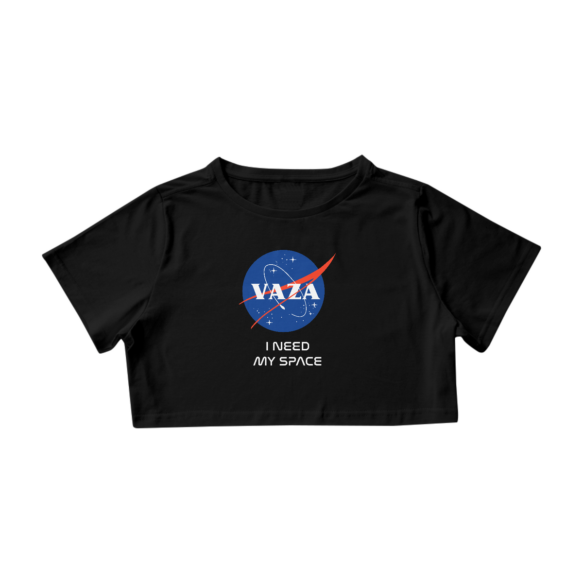 Nome do produto: Camisa Cropped Nasa Vaza I Need My Space