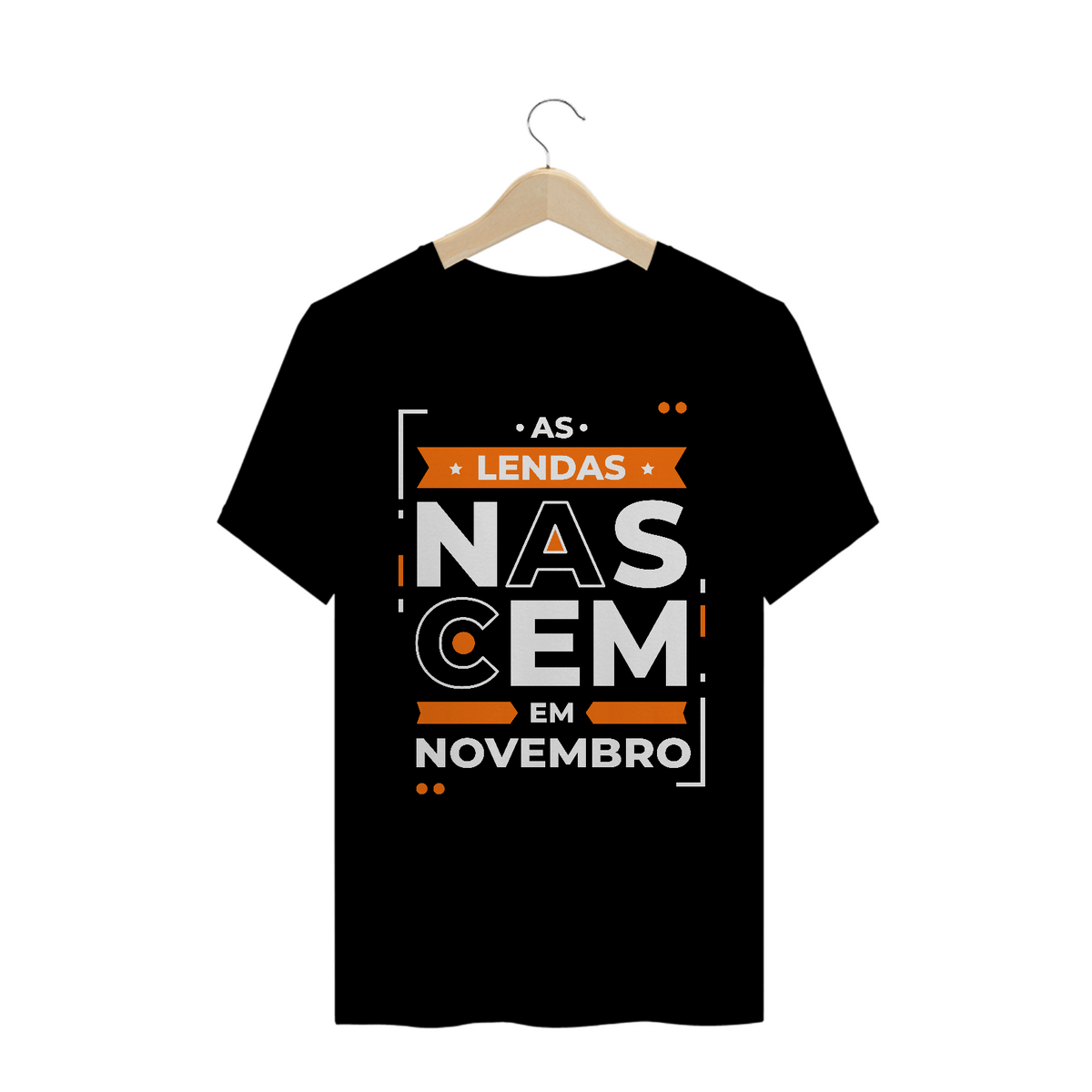 Nome do produto: Camiseta Lendas Nascem em Novembro Modernas