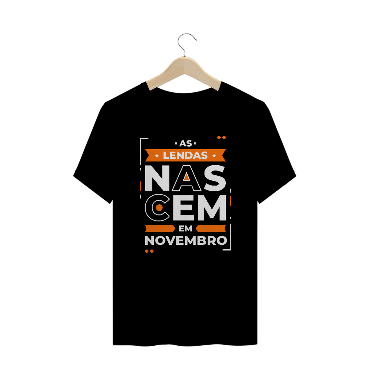 Nome do produto: Camiseta Plus Size Lendas Nascem em Novembro Modernas