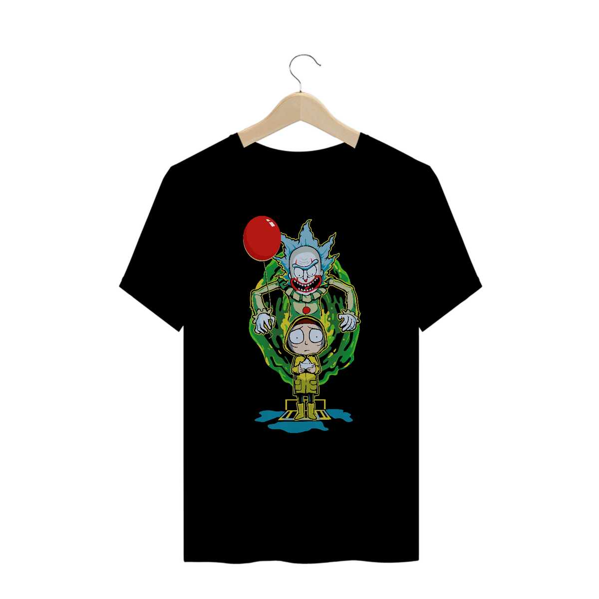 Nome do produto: Camiseta Plus Size Rick and Morty Pennywise