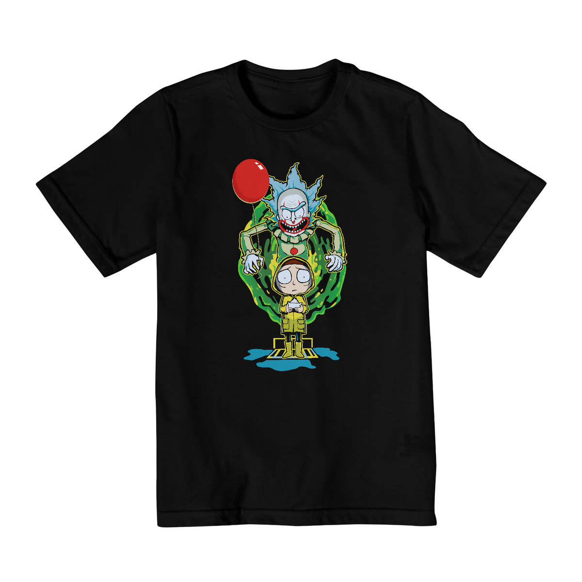 Nome do produto: Camiseta Infantil (10 a 14) Rick and Morty Pennywise