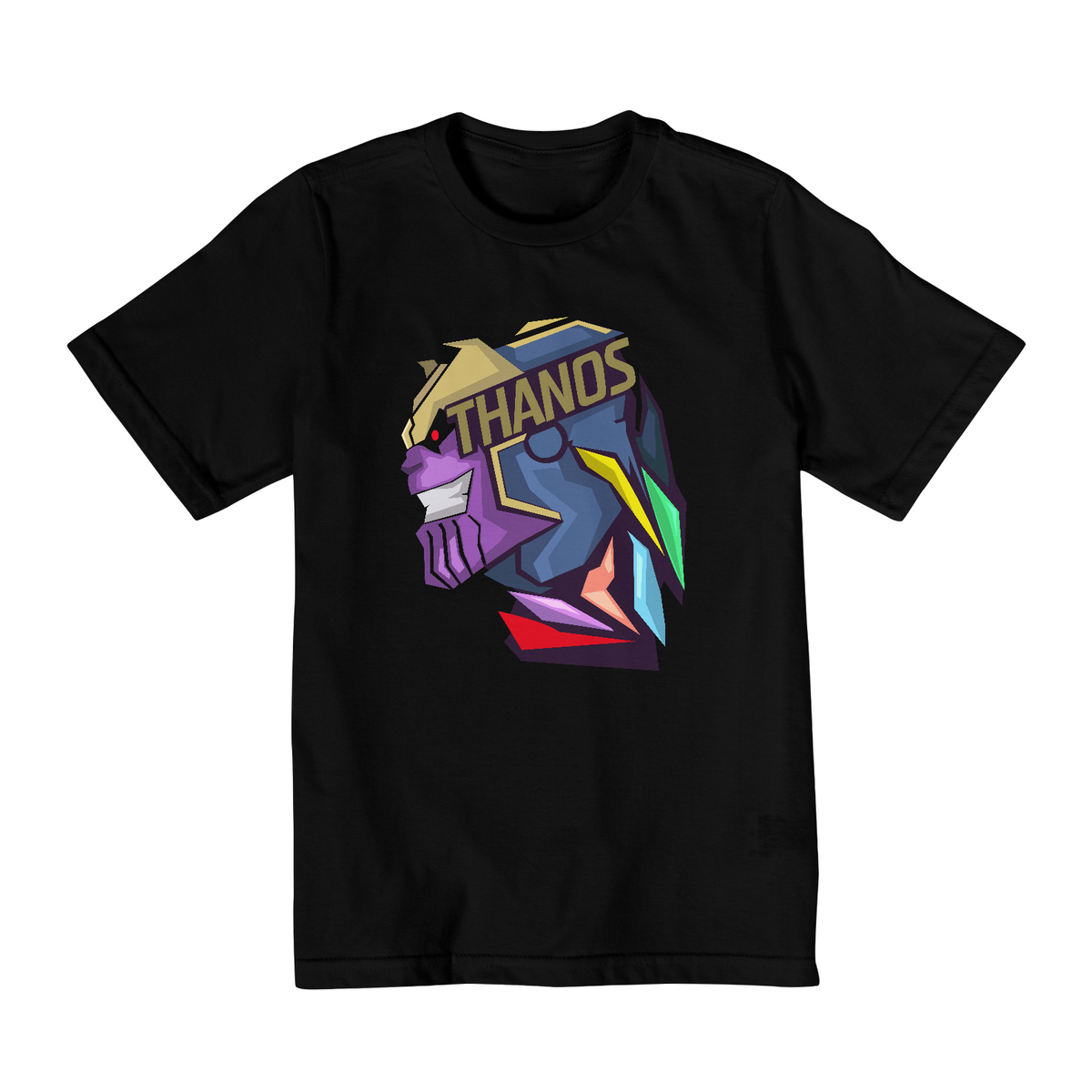 Nome do produto: Camiseta Infantil (10 a 14) Thanos Face 3D