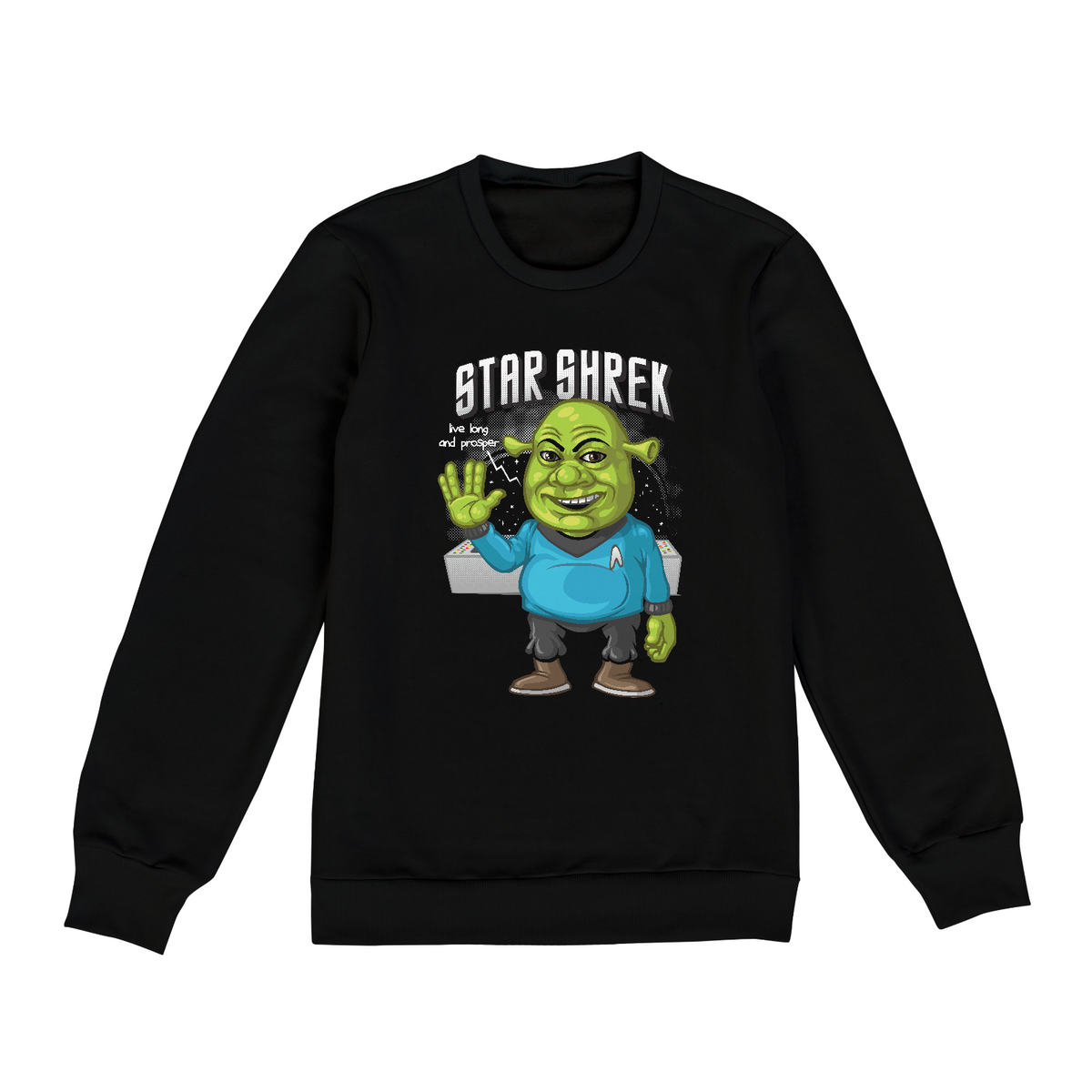 Nome do produto: Moletom Unissex Shrek Star Trek
