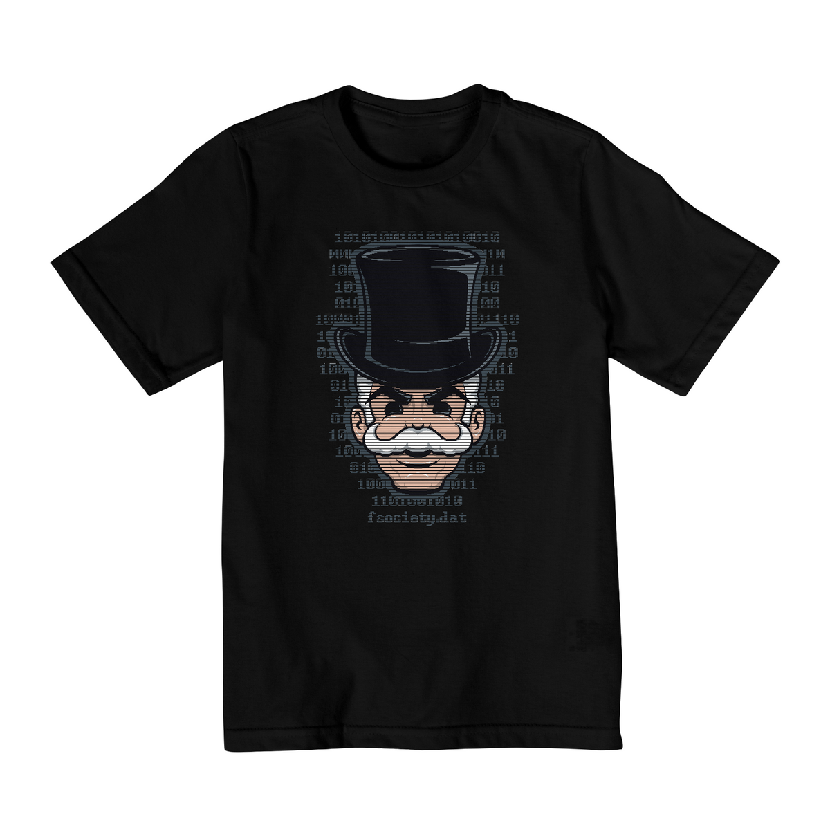 Nome do produto: Camiseta Infantil (2 a 8) Mr. Robot Máscara