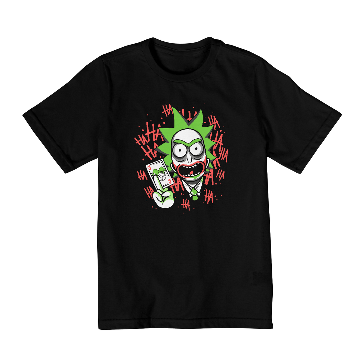 Nome do produto: Camiseta Infantil (10 a 14) Rick and Morty The Joker
