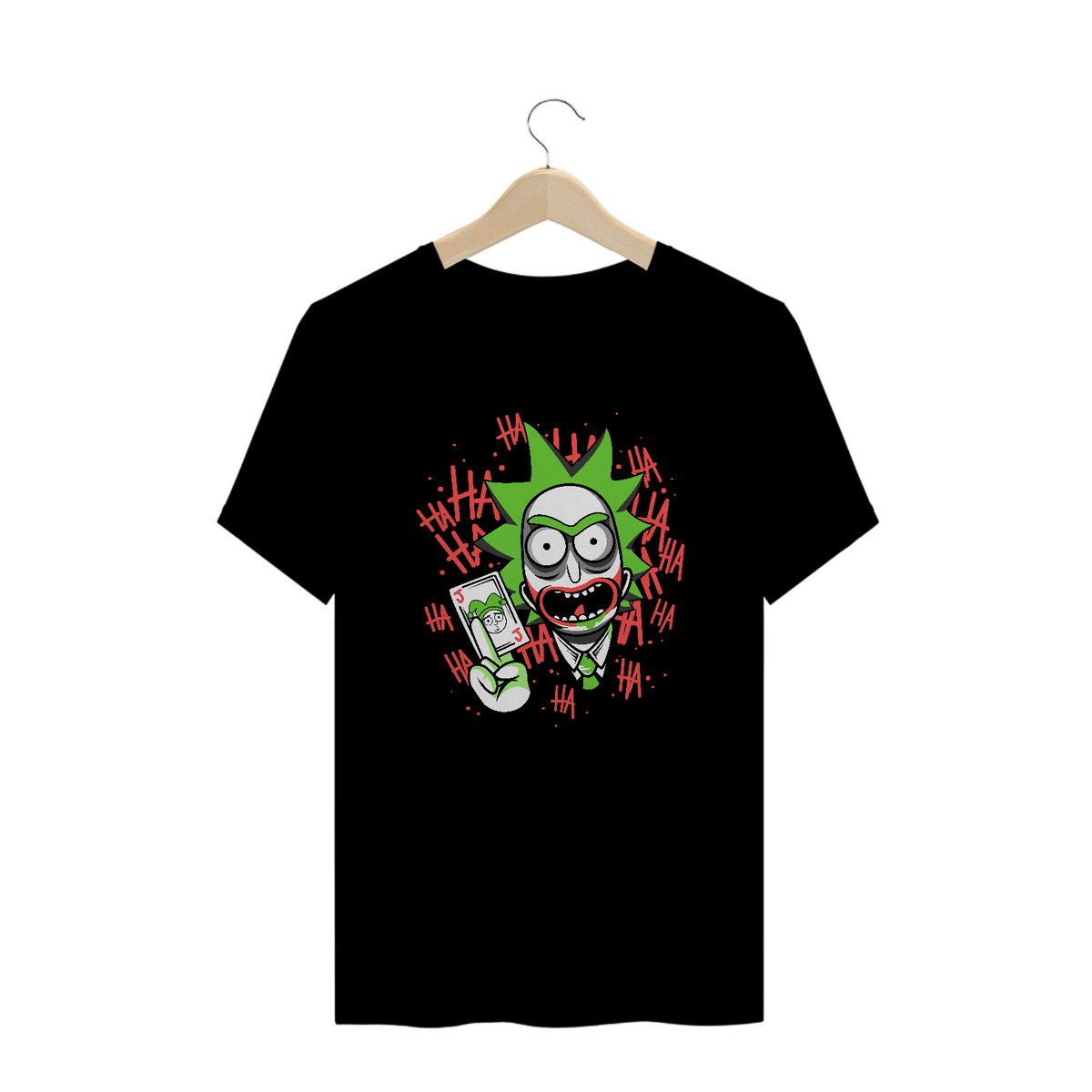 Nome do produto: Camiseta Plus Size Rick and Morty The Joker