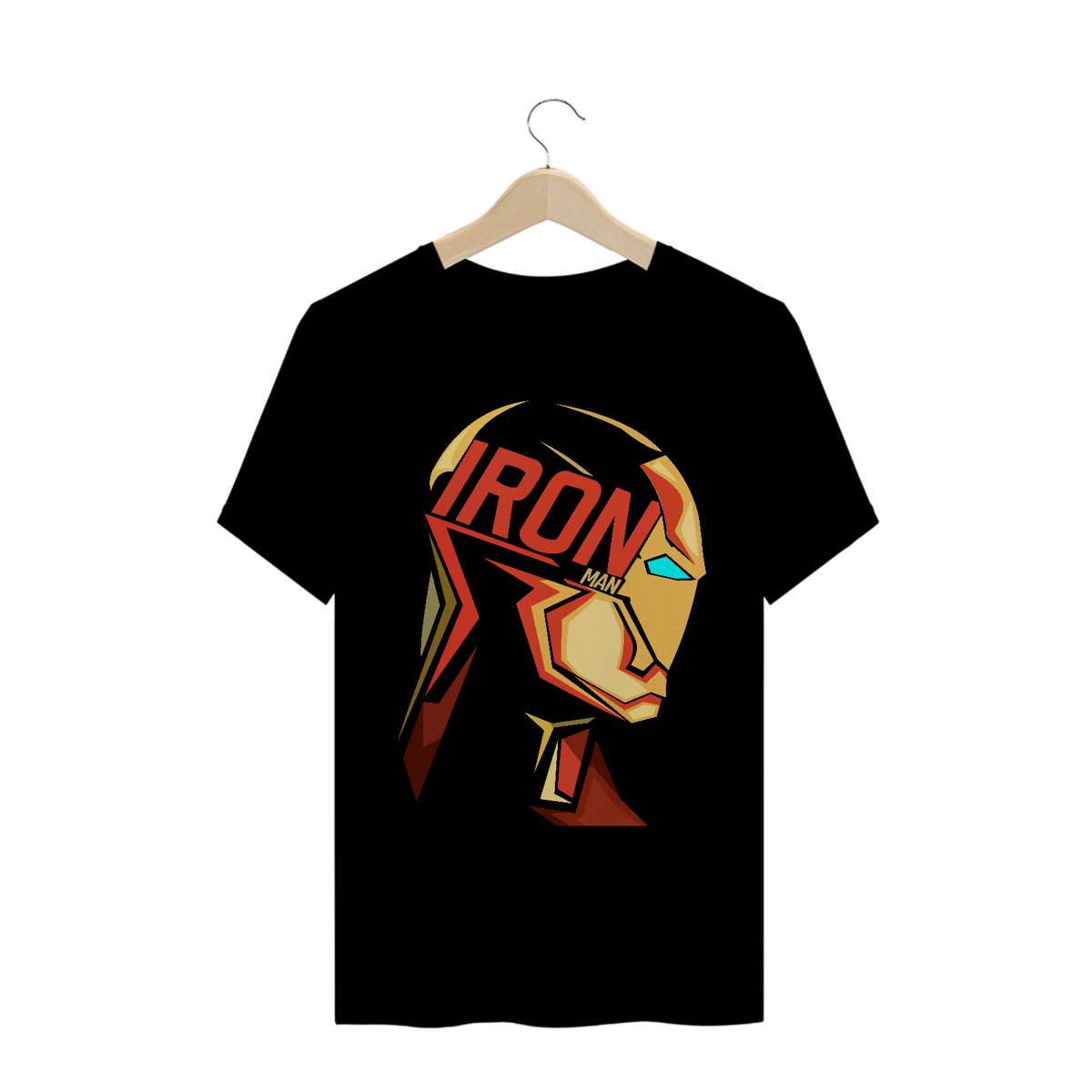Nome do produto: Camiseta Iron Man Face 3D