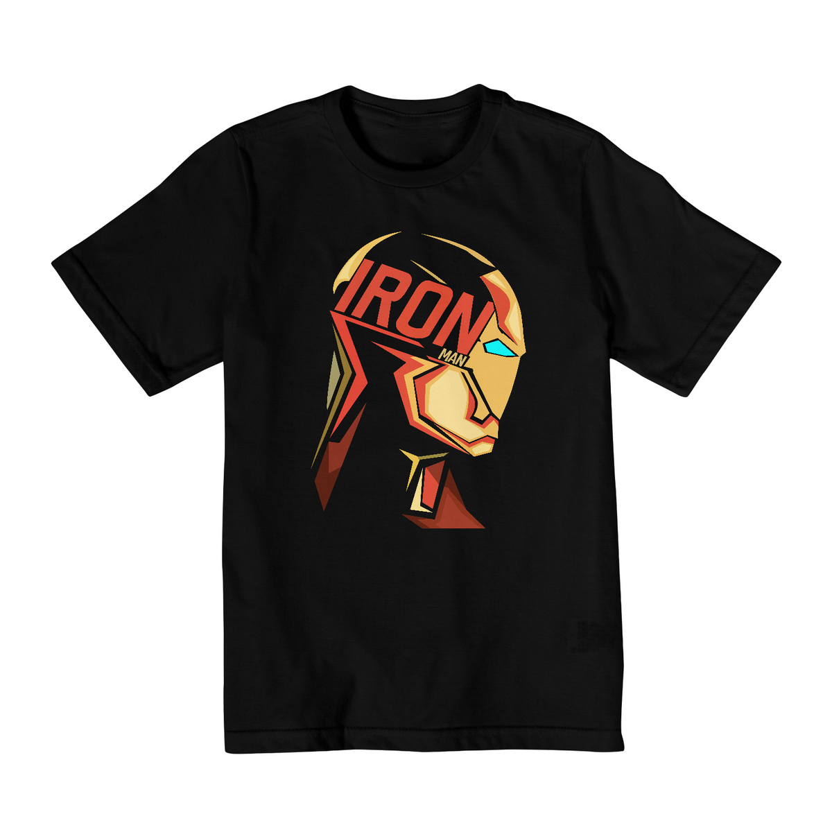 Nome do produto: Camiseta Infantil (2 a 8) Iron Man Face 3D