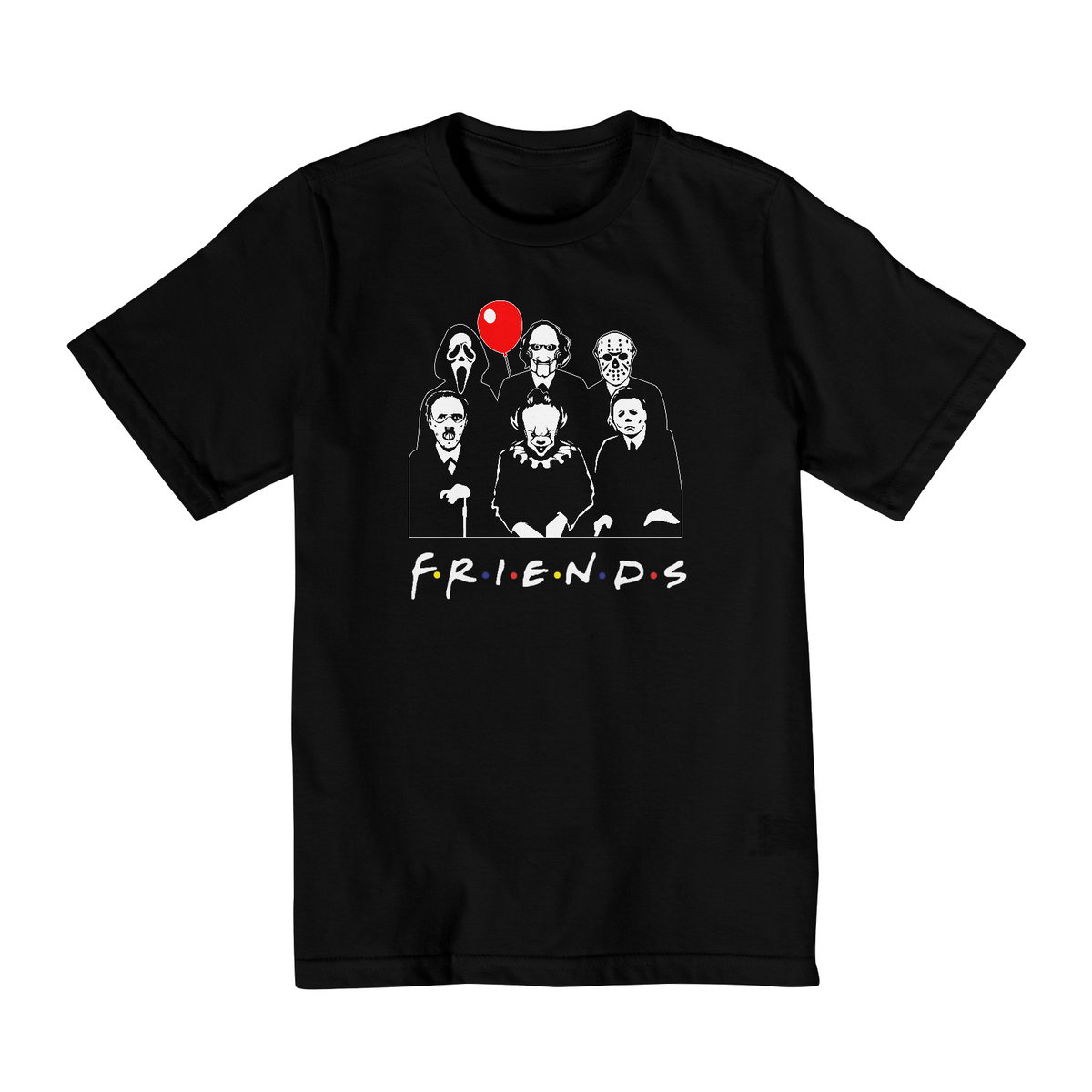 Nome do produto: Camiseta Infantil (10 a 14) Halloween Friends Terror v02