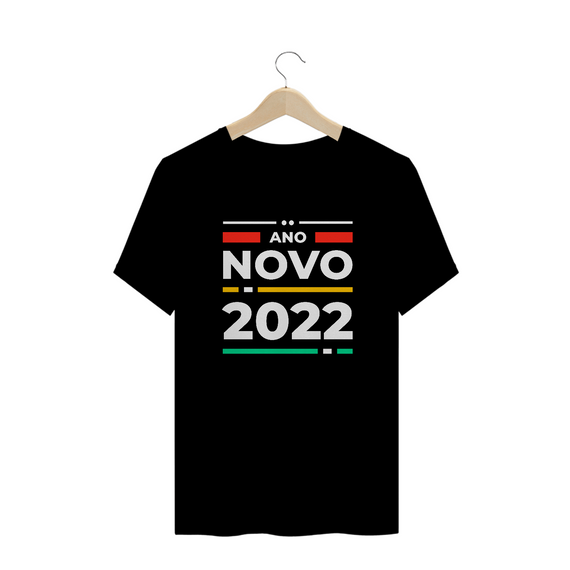 Camiseta Plus Size Ano Novo Moderno 2022