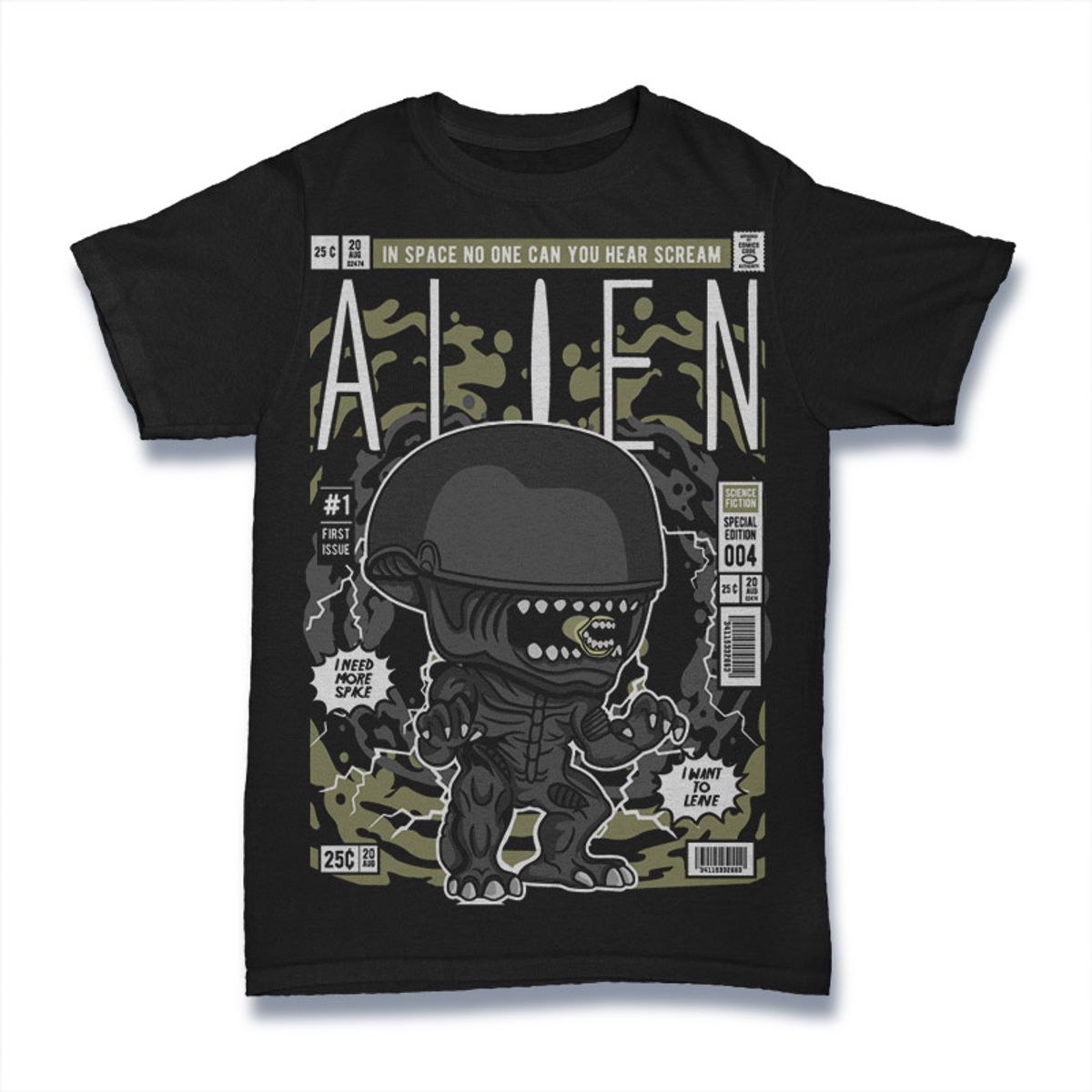 Nome do produto: Camiseta Alien Filme