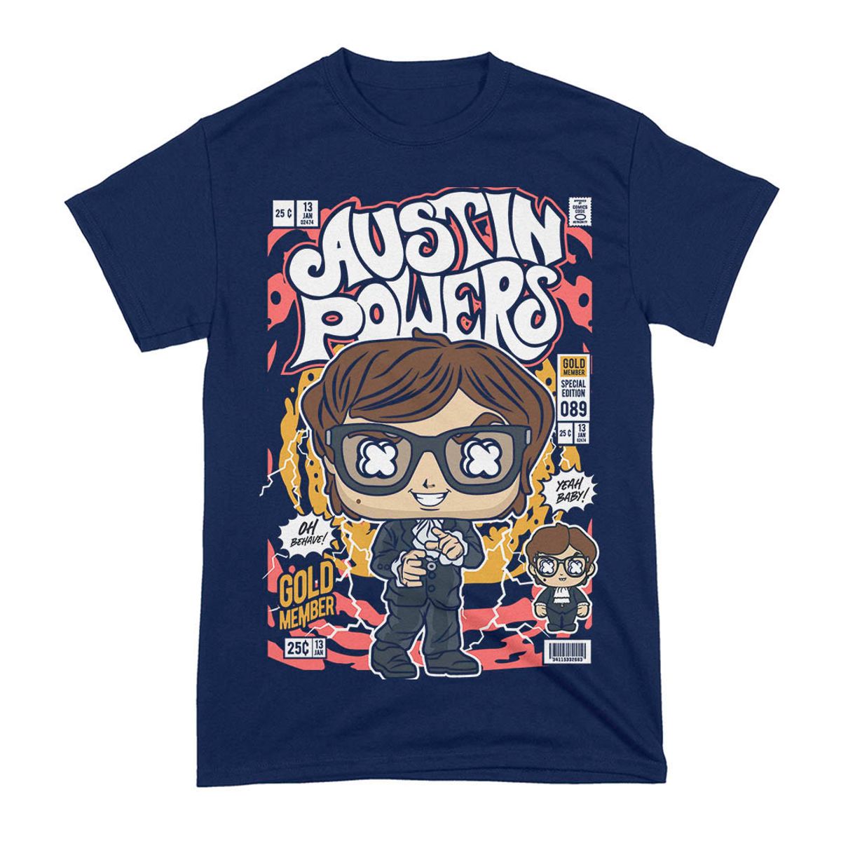 Nome do produto: Camiseta Austin Powers Funko Pop