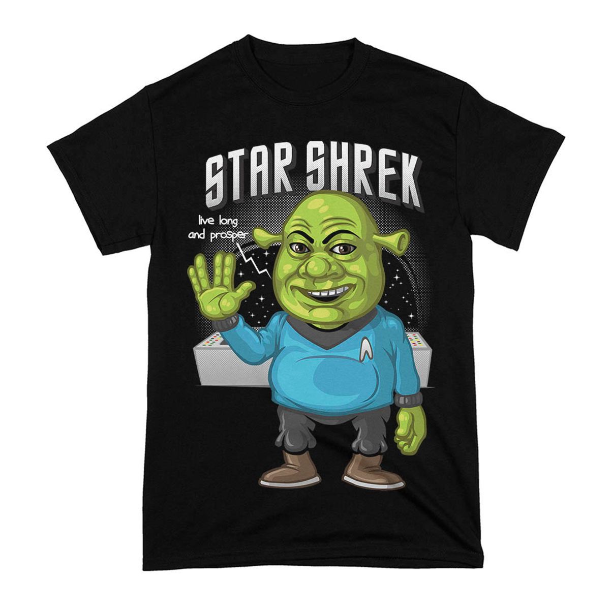 Nome do produto: Camiseta Shrek Star Trek