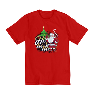 Nome do produtoCamiseta Infantil (10 a 14) Natal Papai Noel Ho Ho Ho