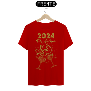 Nome do produtoCamiseta Ano Novo 2024 Brinde Glitter