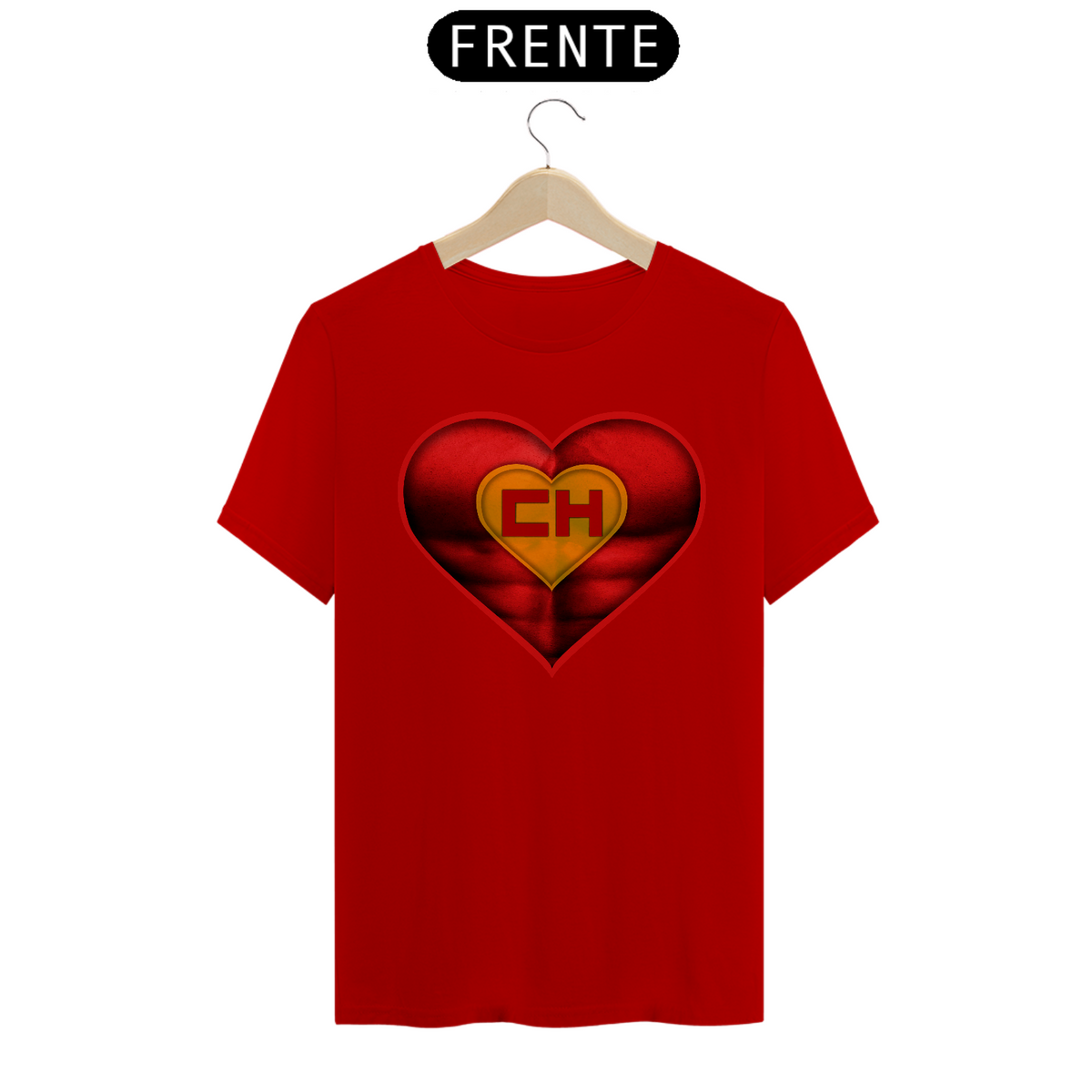 Nome do produto: Camiseta Coração de Herói Chapolin