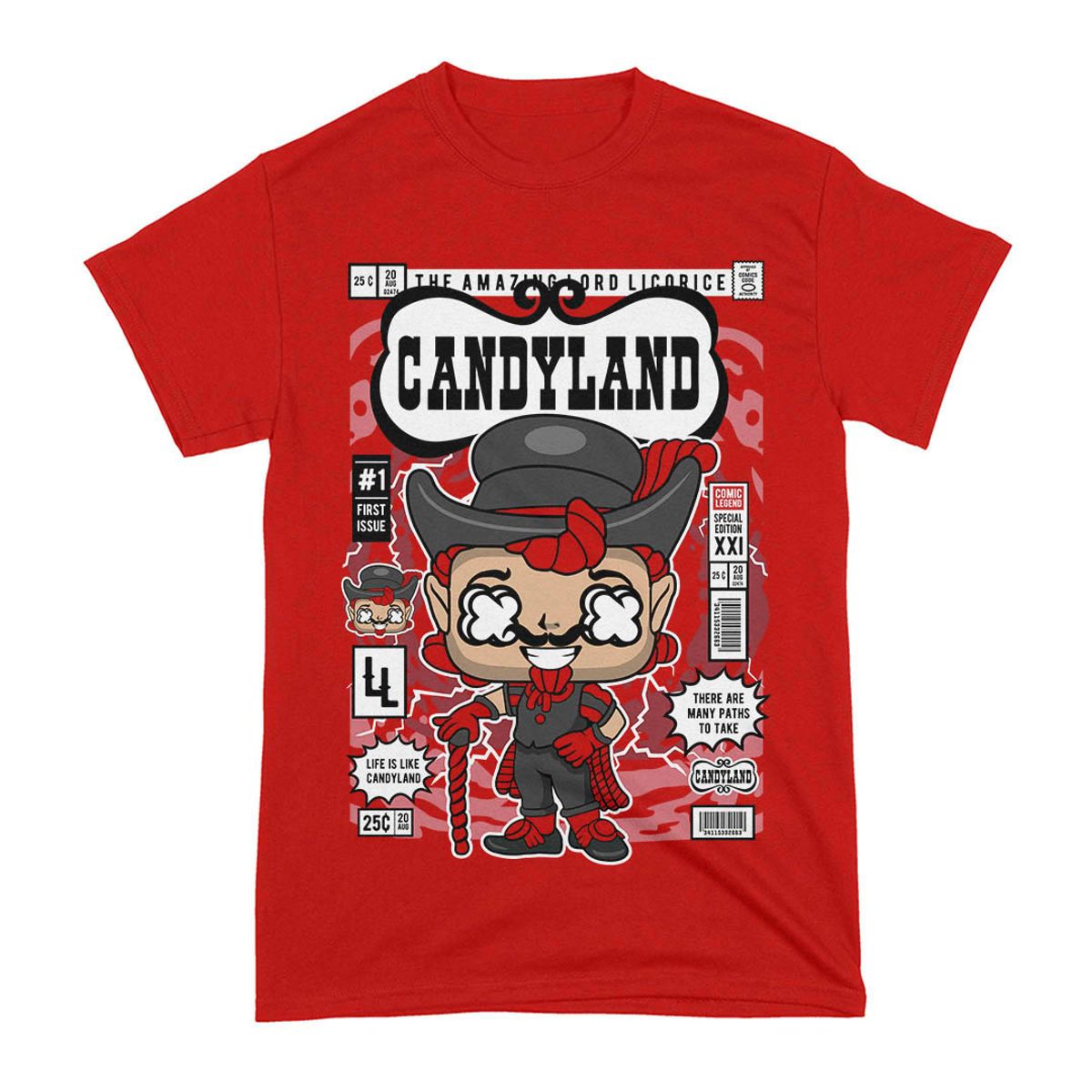 Nome do produto: Camiseta Candy Land Lord Licorice